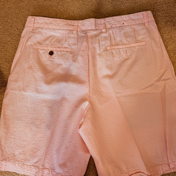 Men's Izod Blue and Pink Seersucker Shorts. Golf Or Dress Shorts, Size 36, EUC - Picture 9 of 10